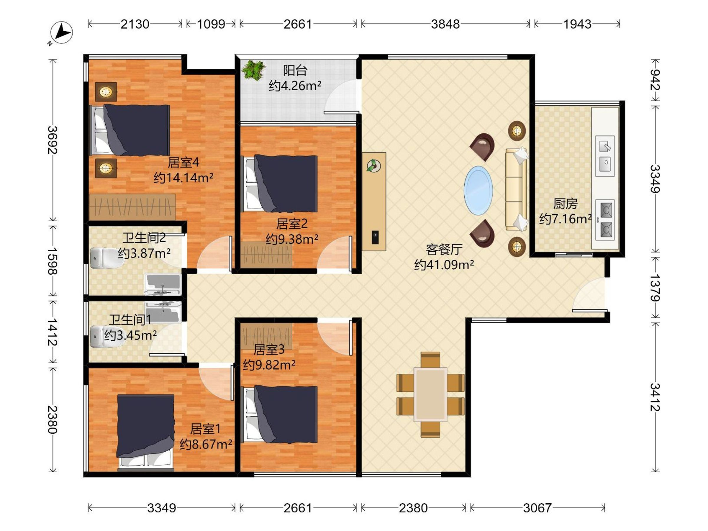 怡龙枫景园户型图