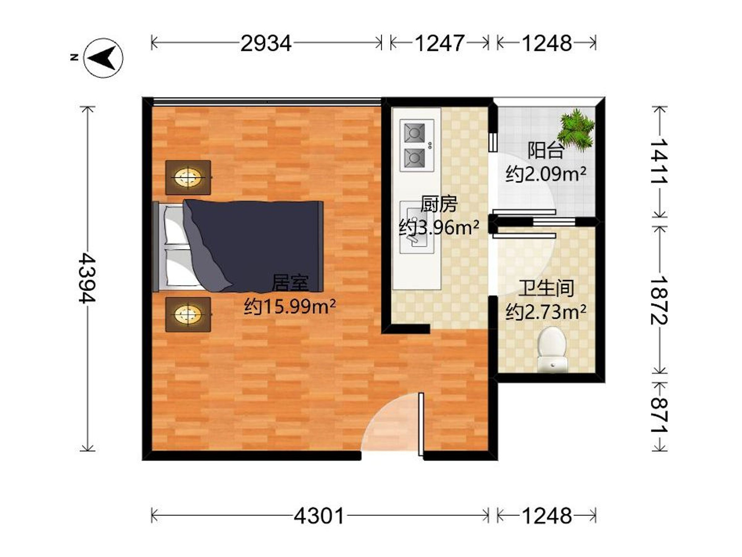 朗钜御风庭户型图