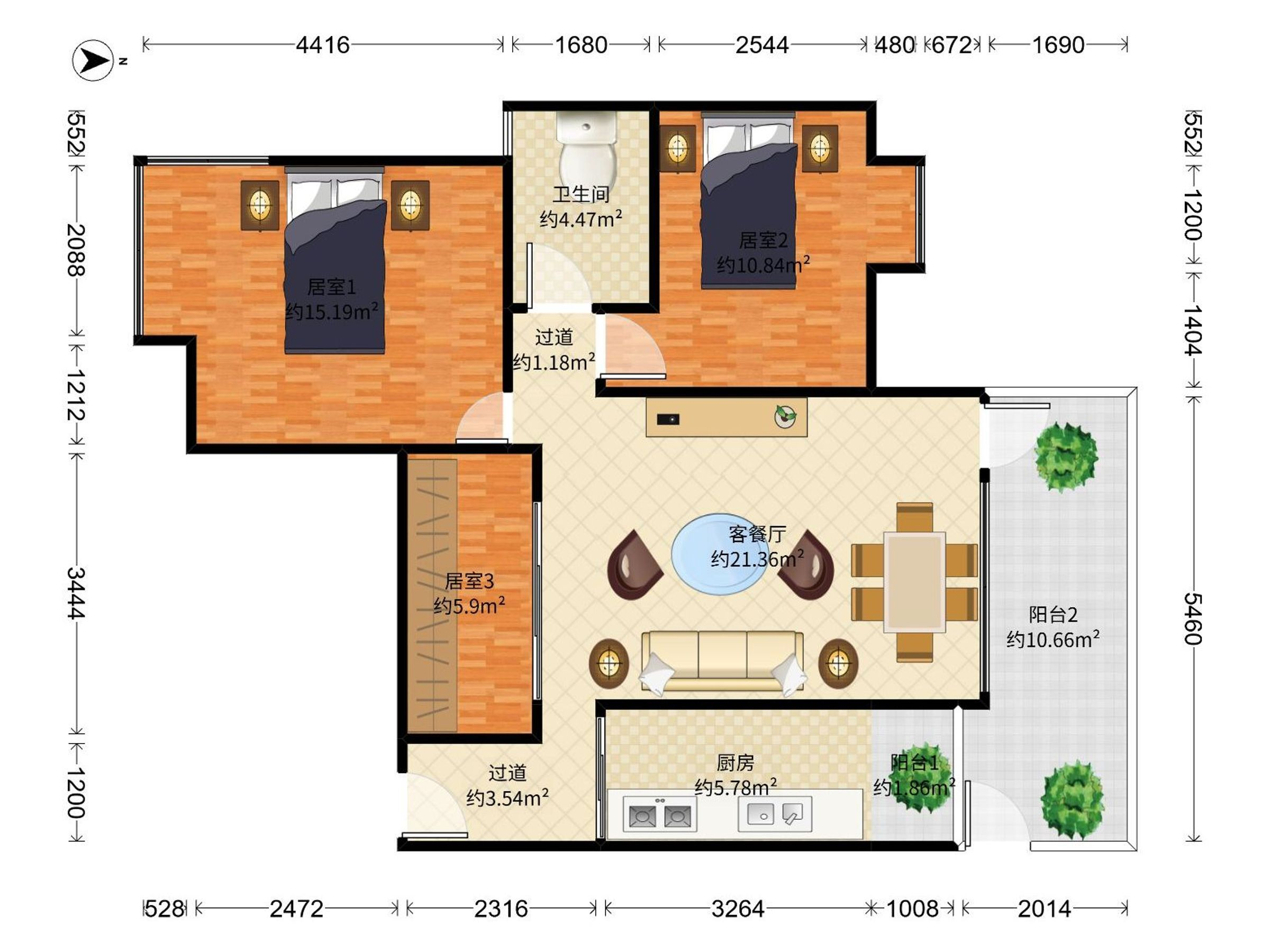 日出印象A区户型图