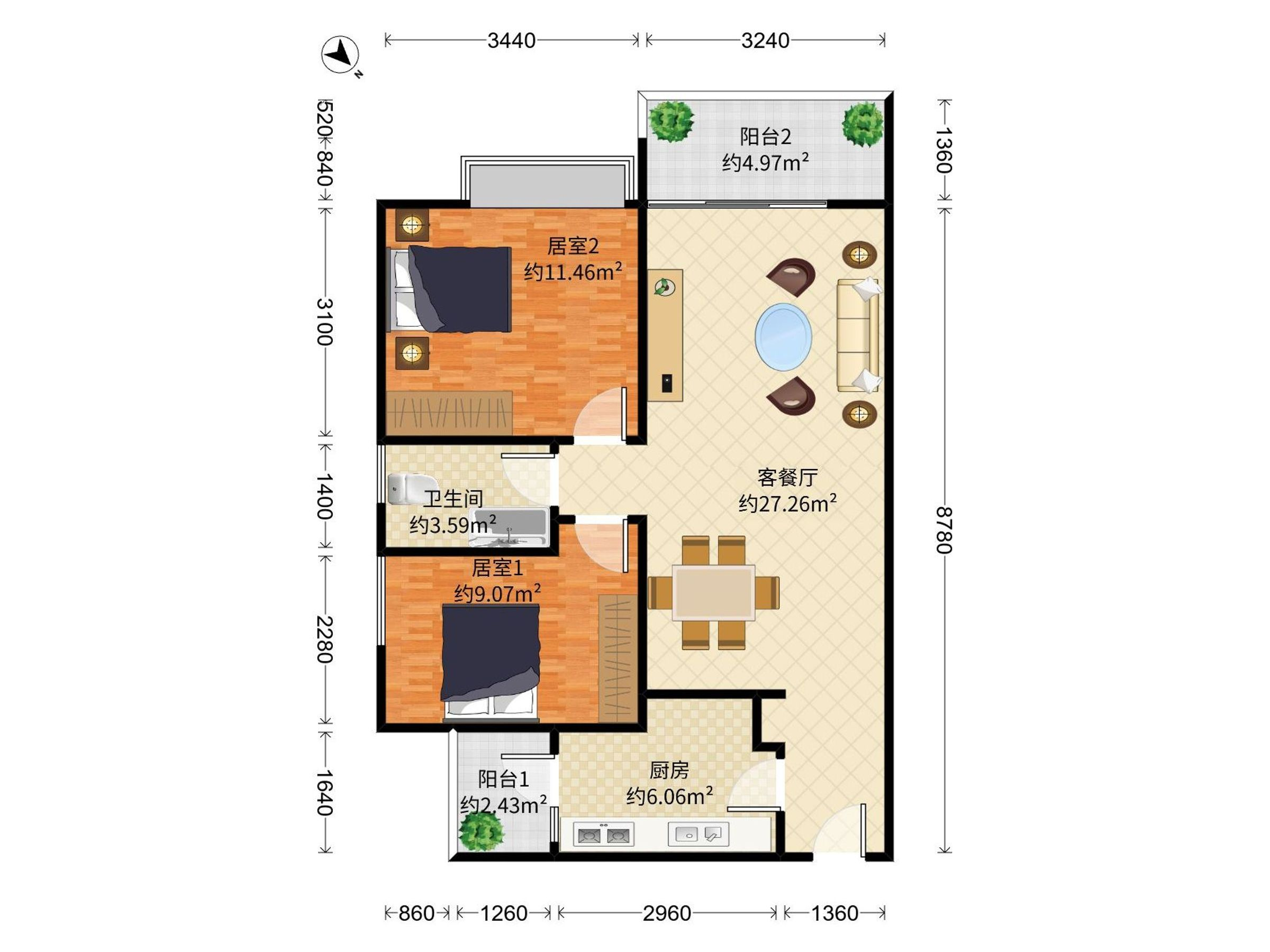 华润城润府二期户型图