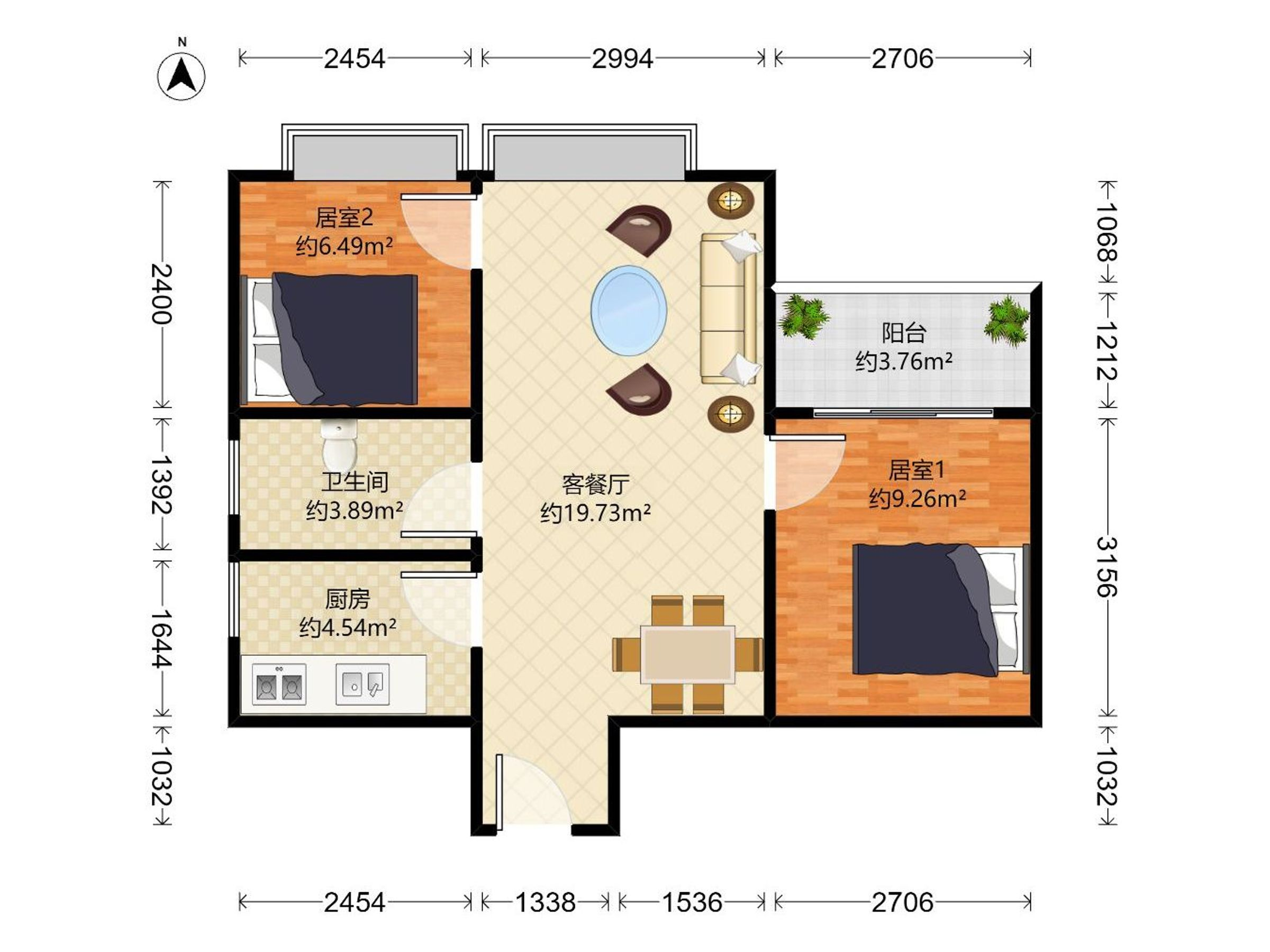 都市花园户型图