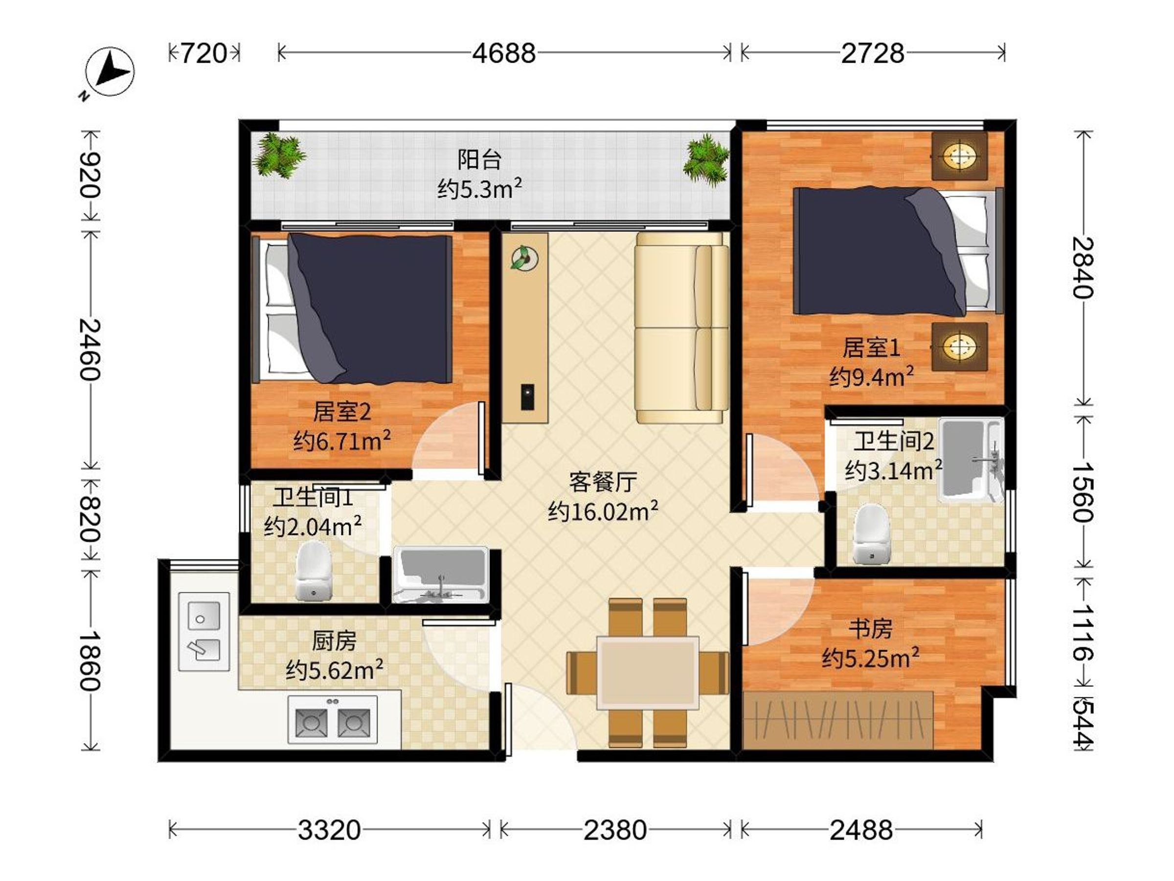 鸿荣源天俊户型图