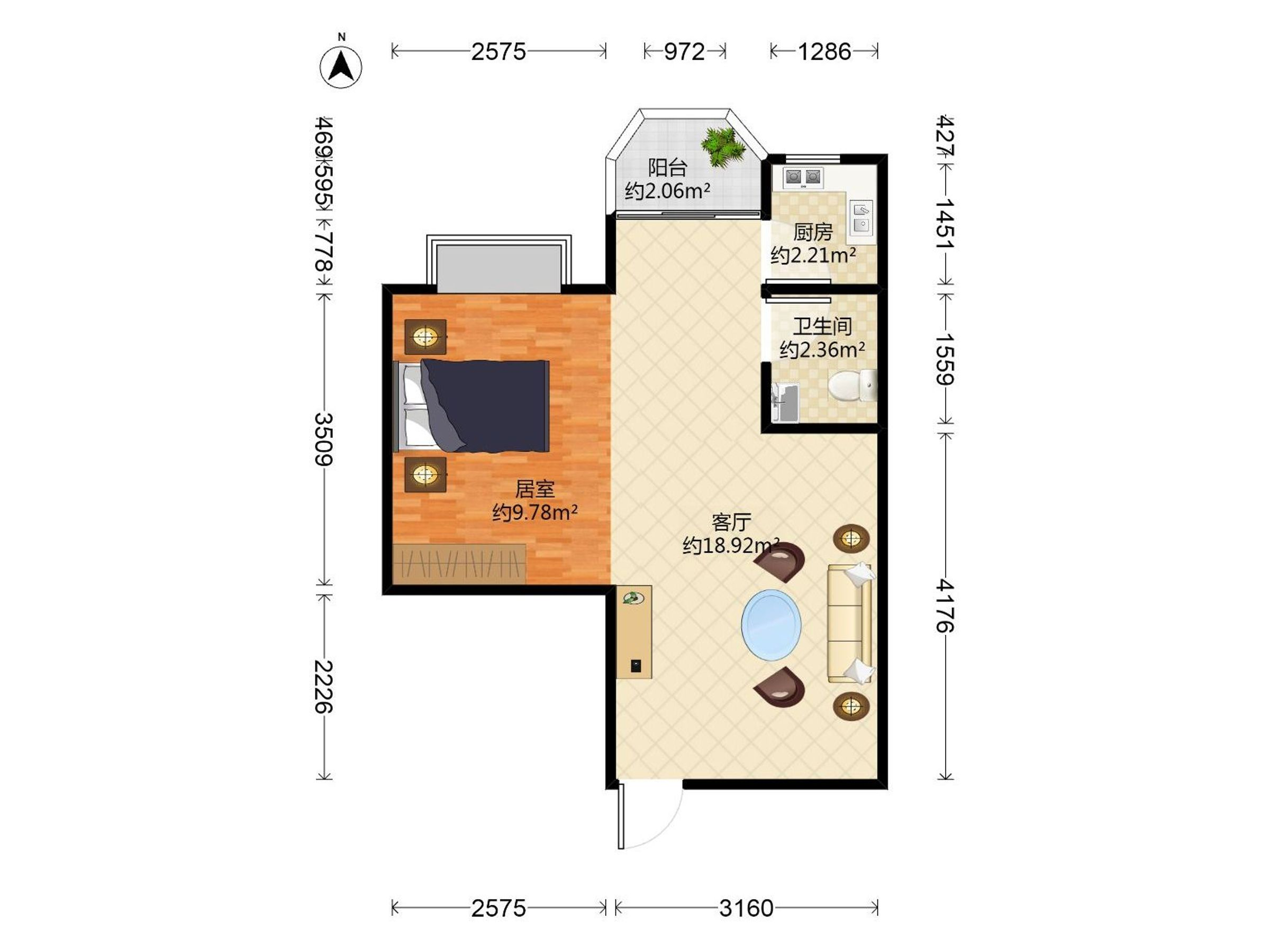 翠馨居户型图