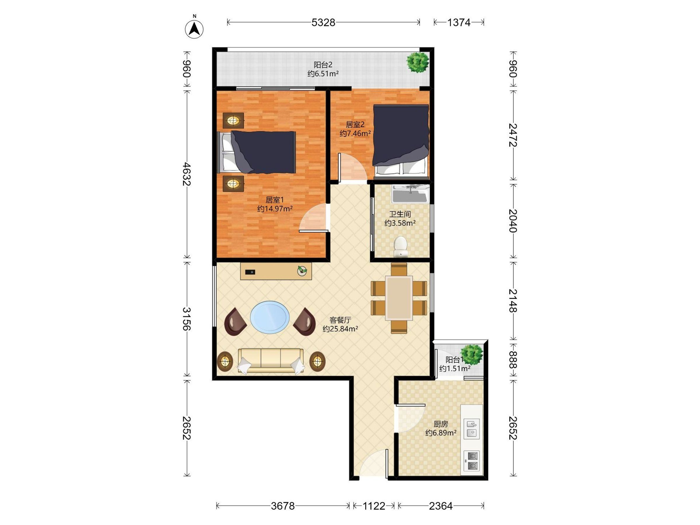 新港鸿花园户型图