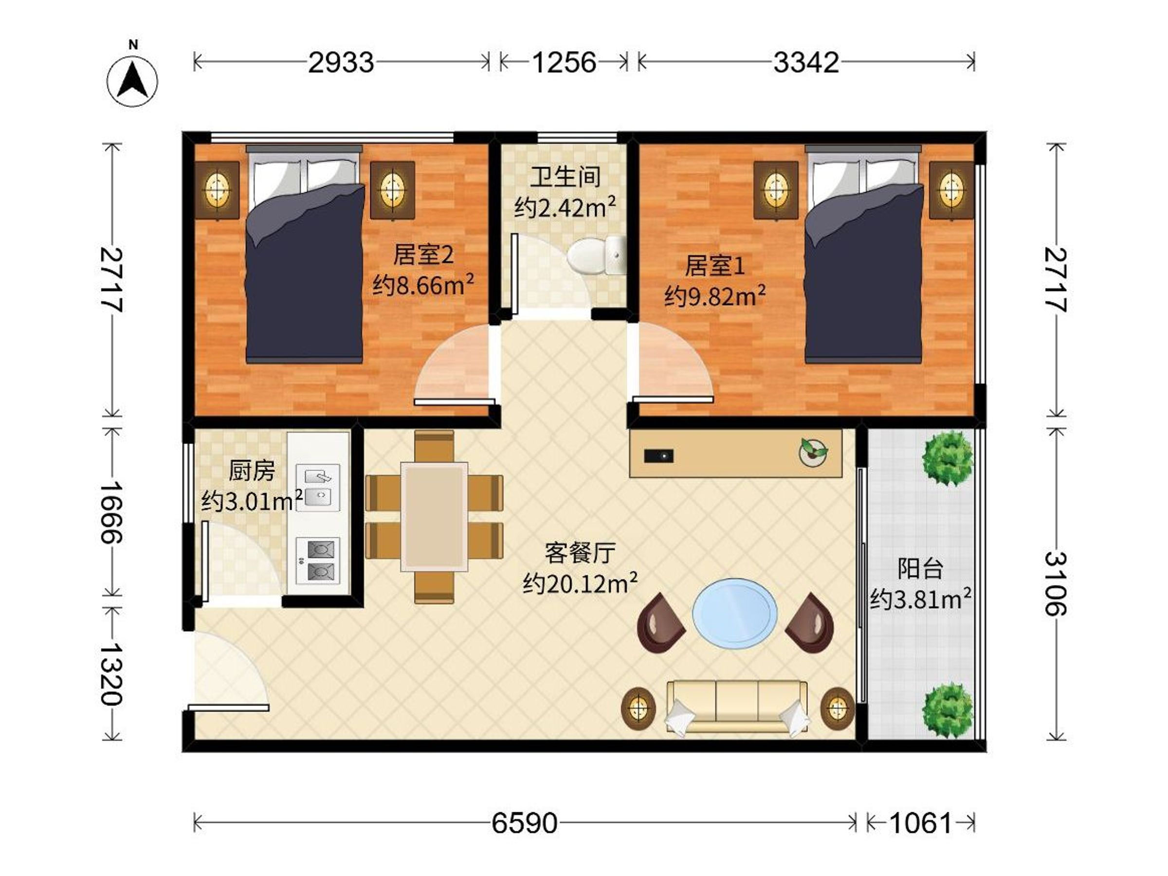 宏发上域户型图