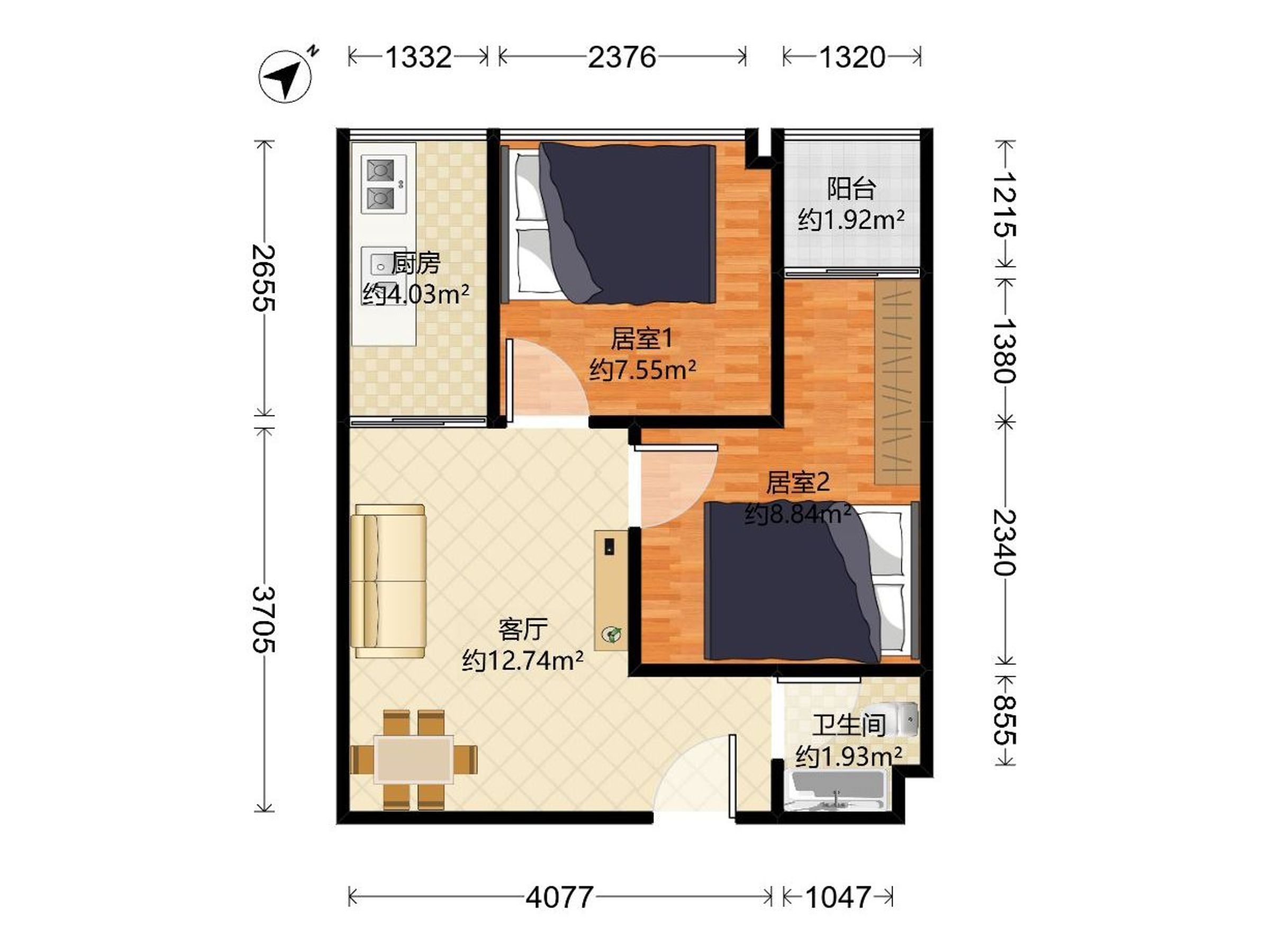 御锦公馆户型图