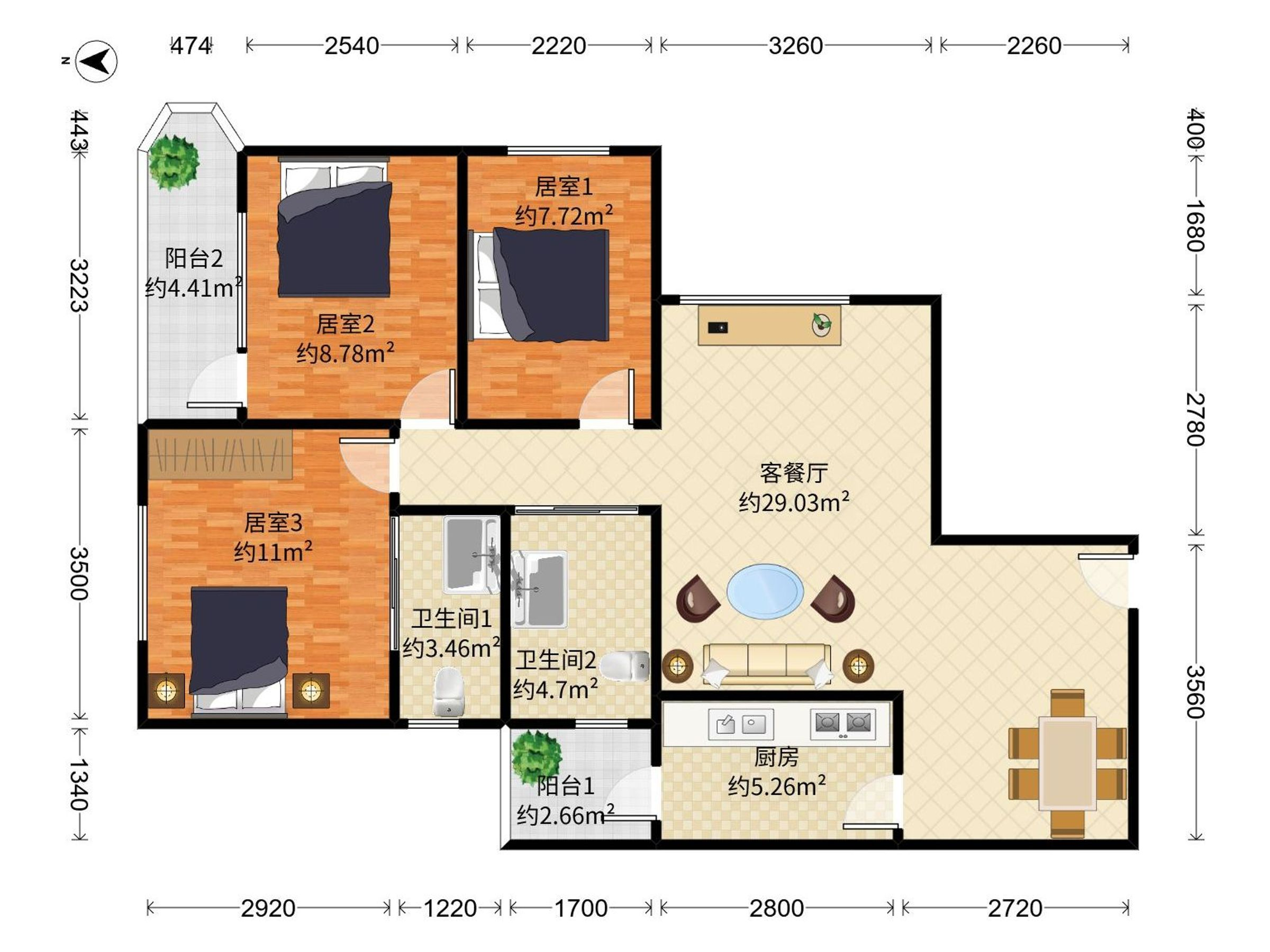荔园大厦户型图