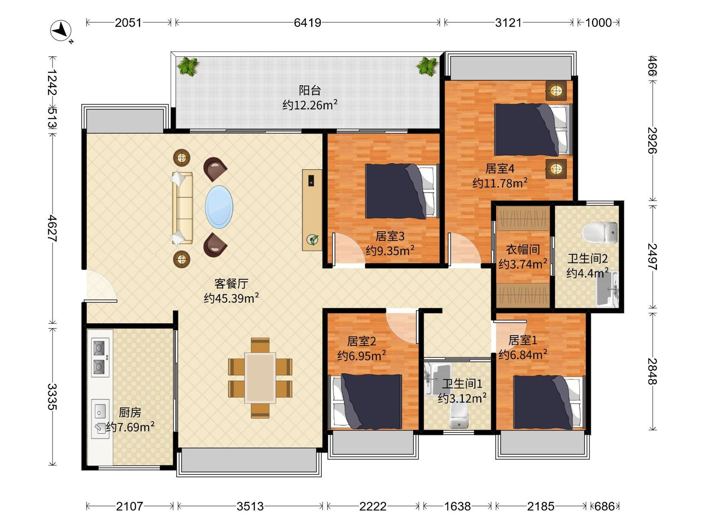 万科金域学府户型图