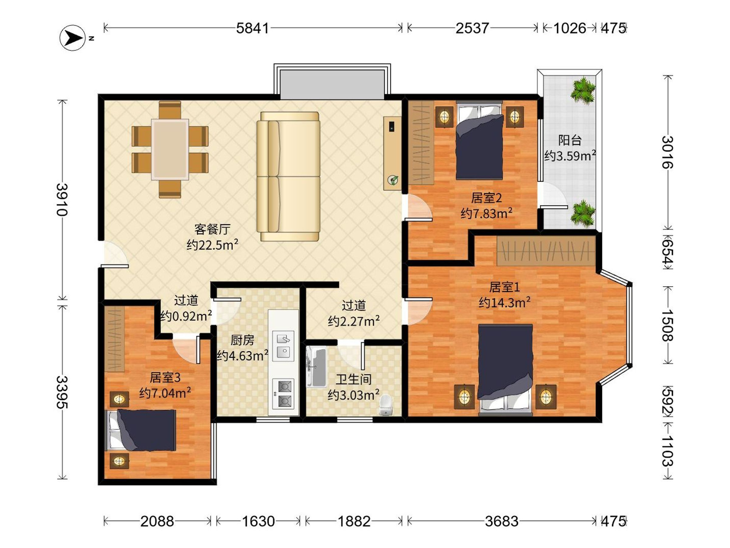 万象新园户型图