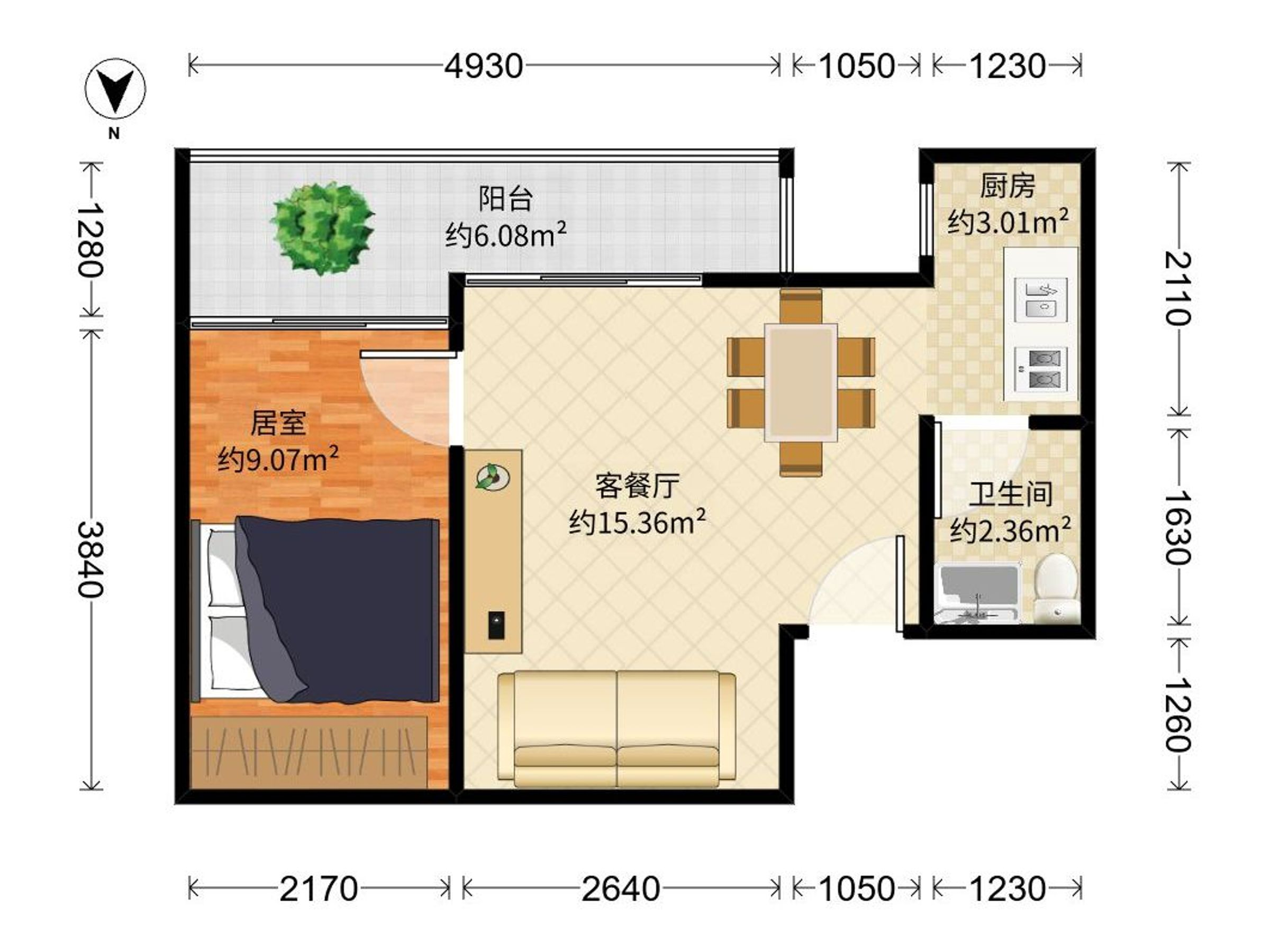 联城美园户型图