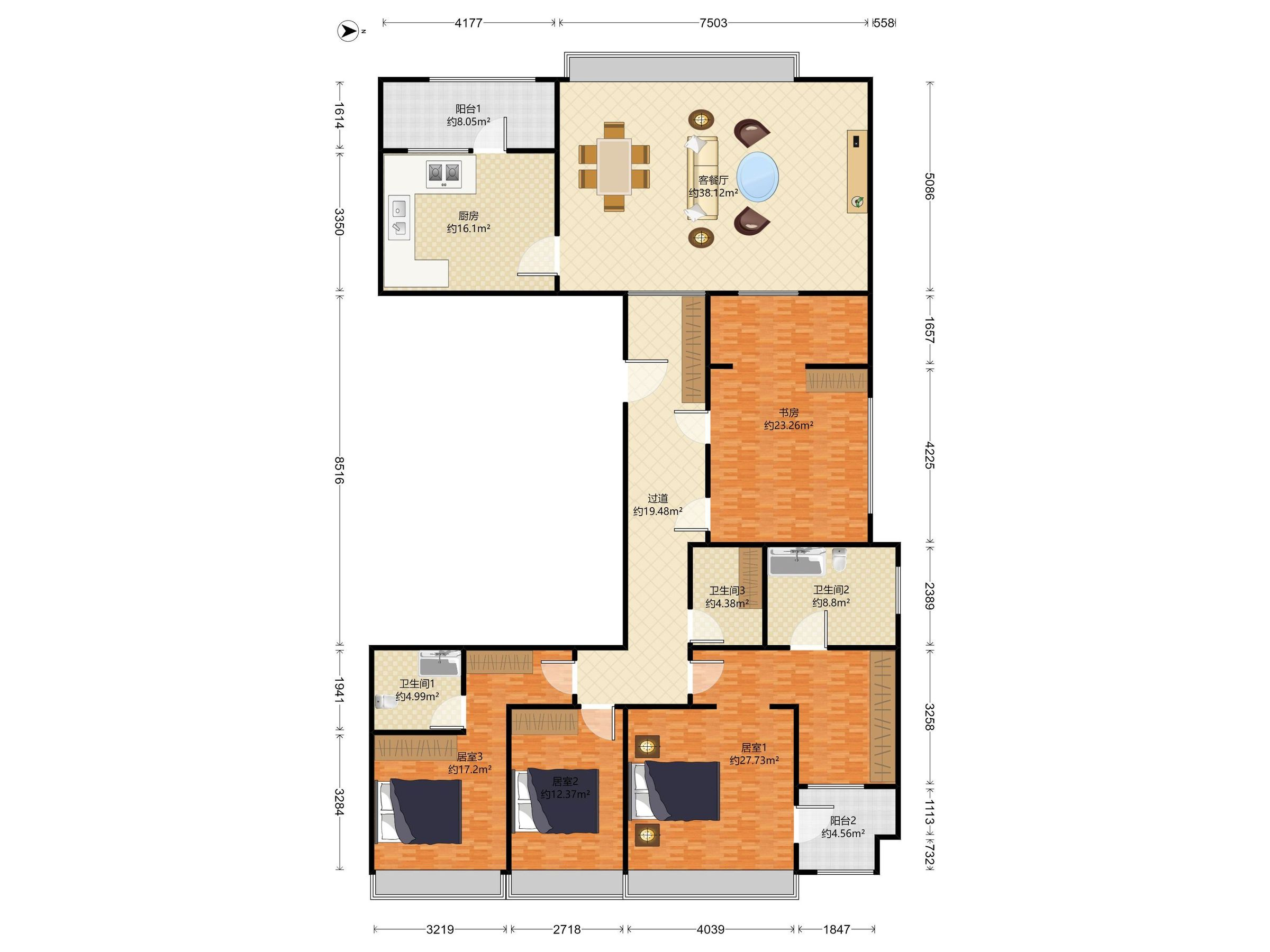 深圳中心天元户型图