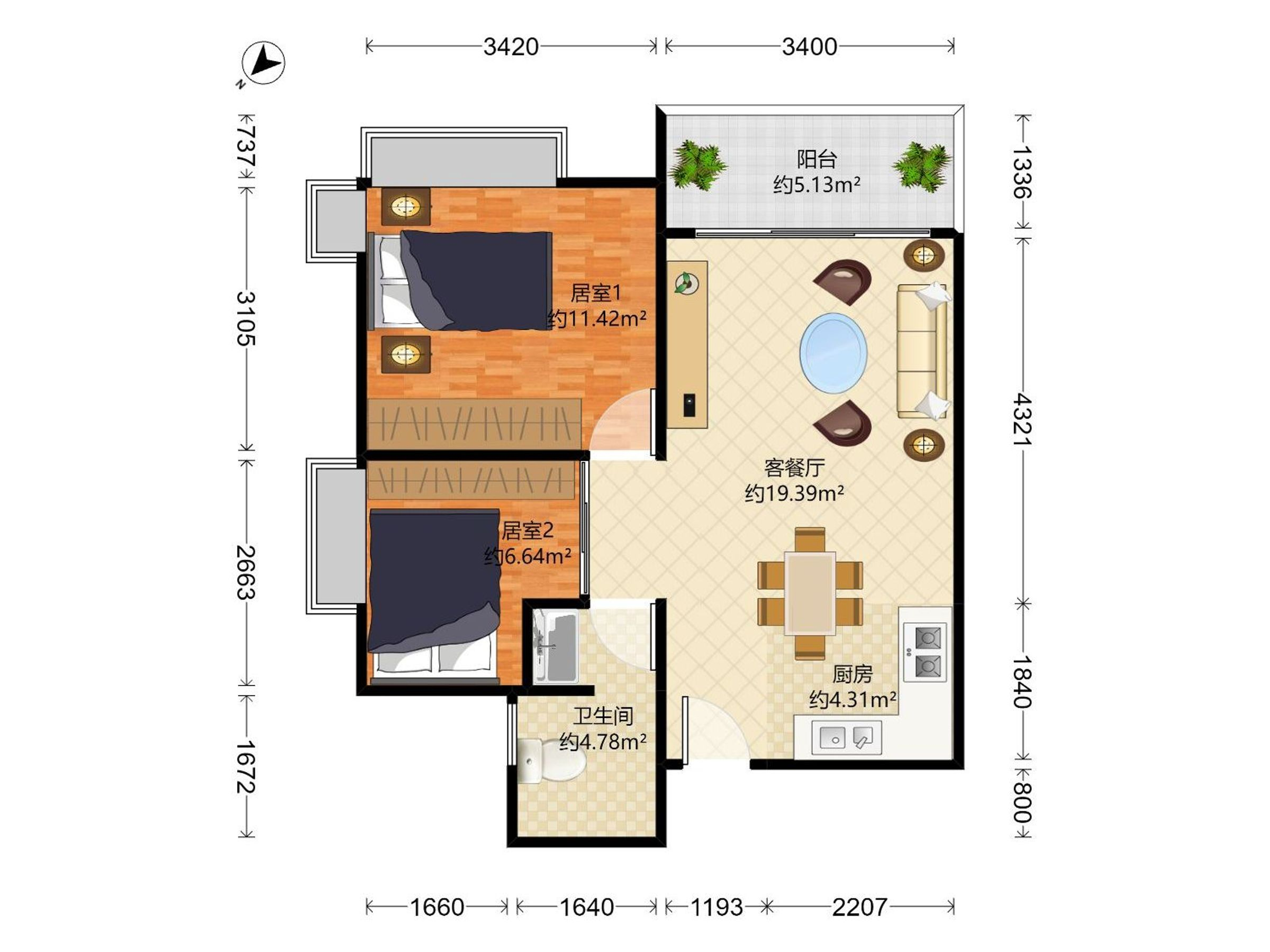 嘉鑫阳光雅居户型图