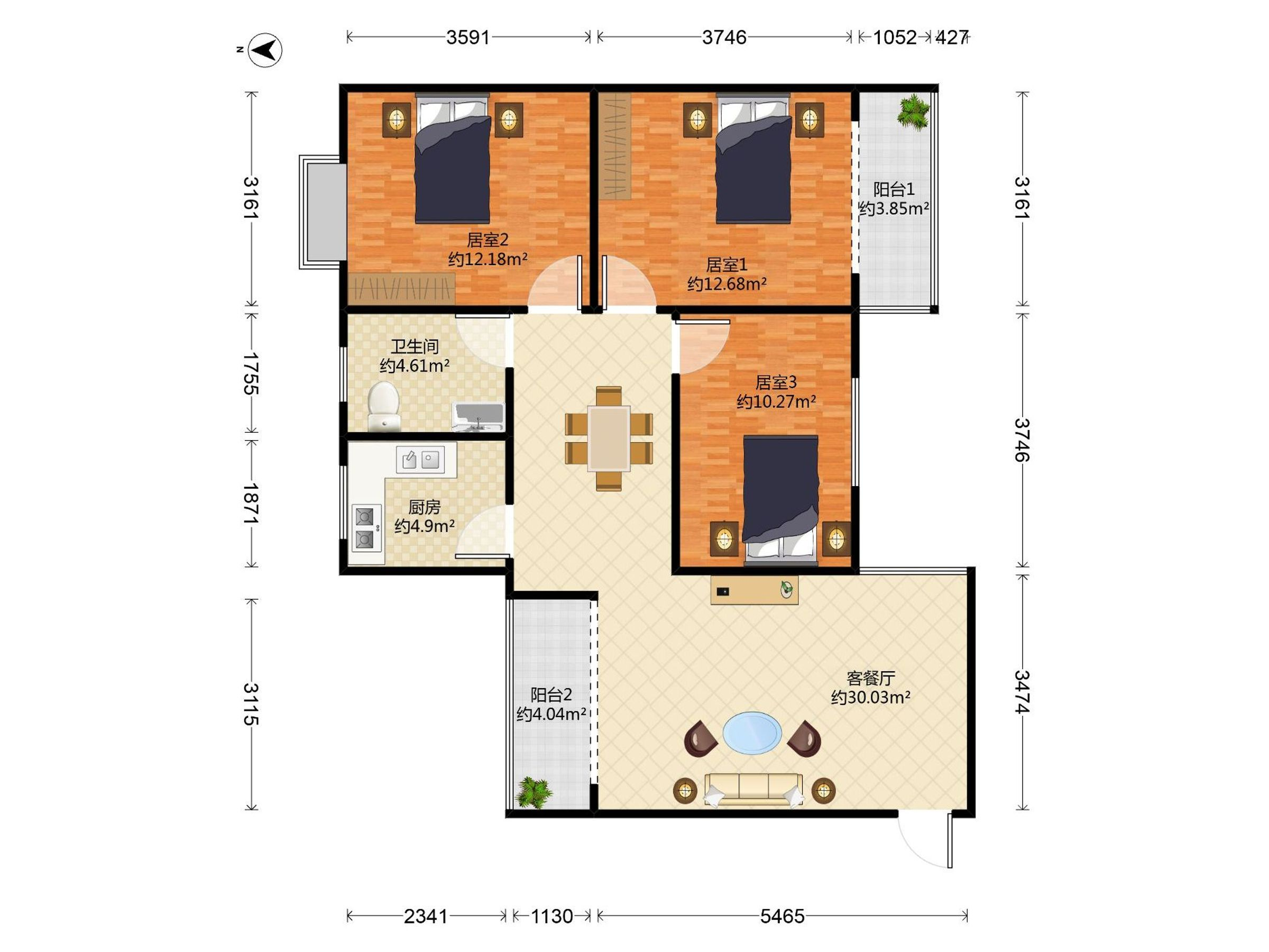 畔山花园精装3房，业主诚心出售