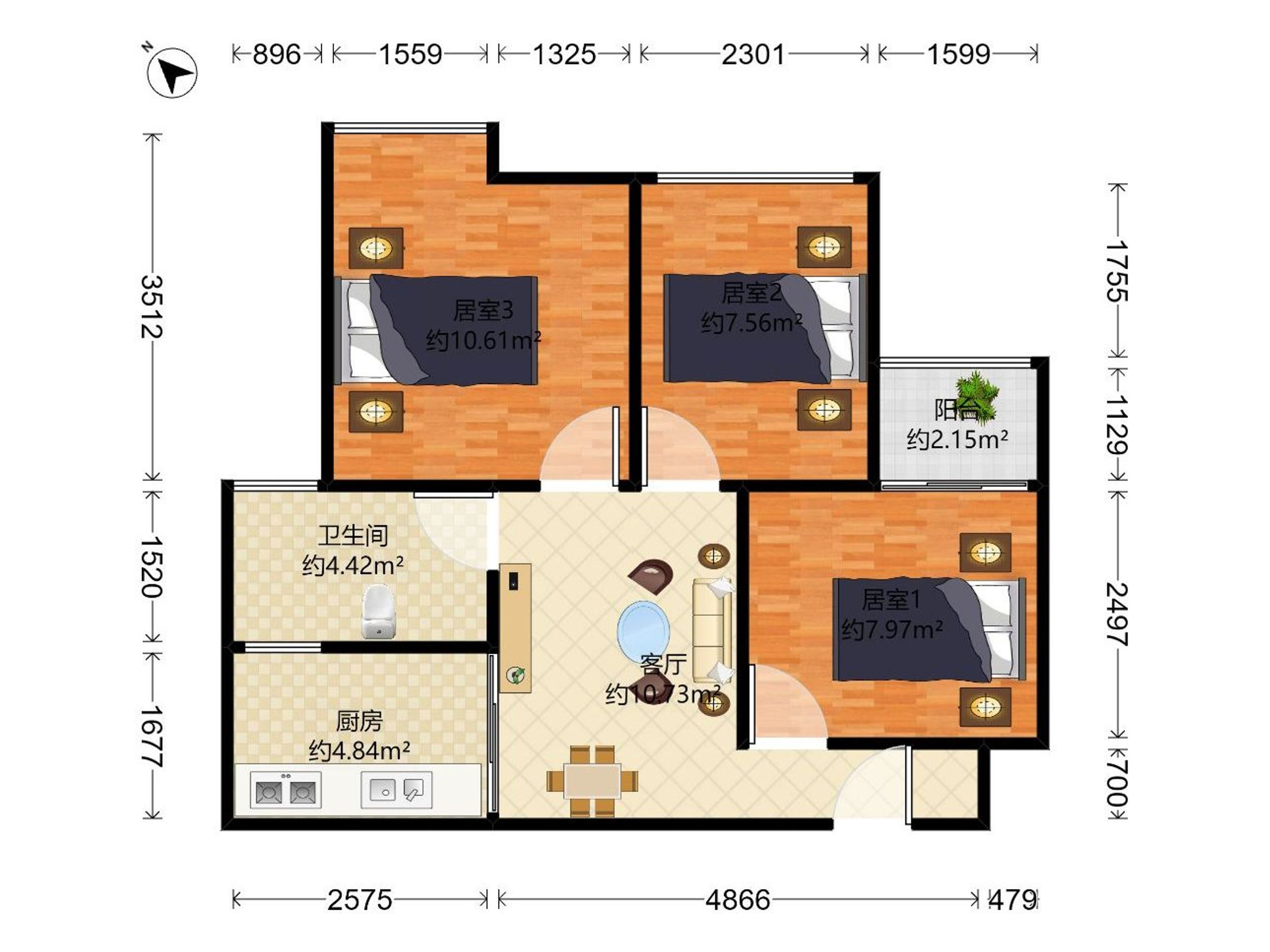 罗湖口岸次新三房！23x诚心急售！深业物业花园泳池小区！