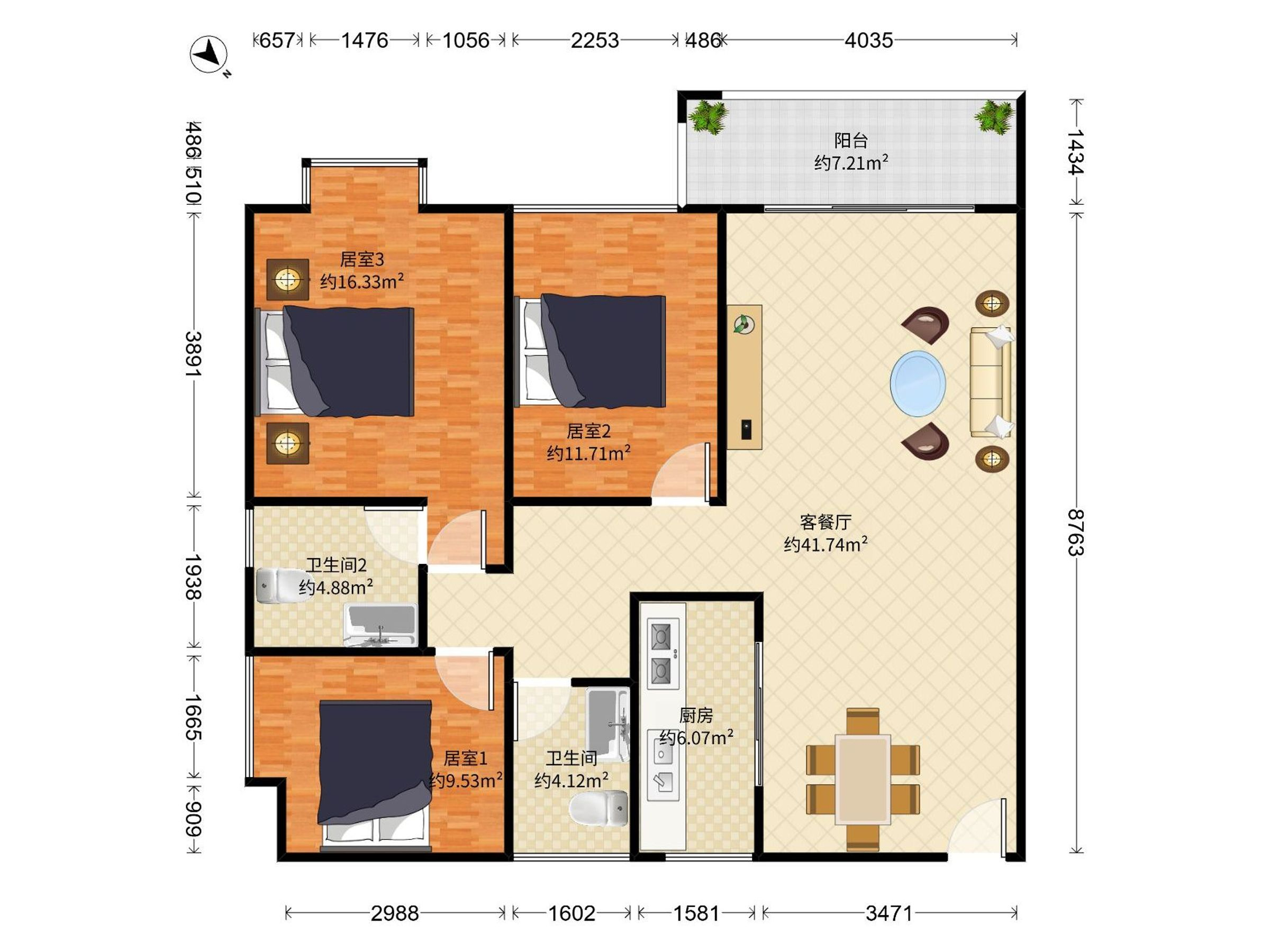 锦绣御园，方正户型，通风采光佳，重点学校旁，花园环绕，人车分流，业主诚售，随时看房！
