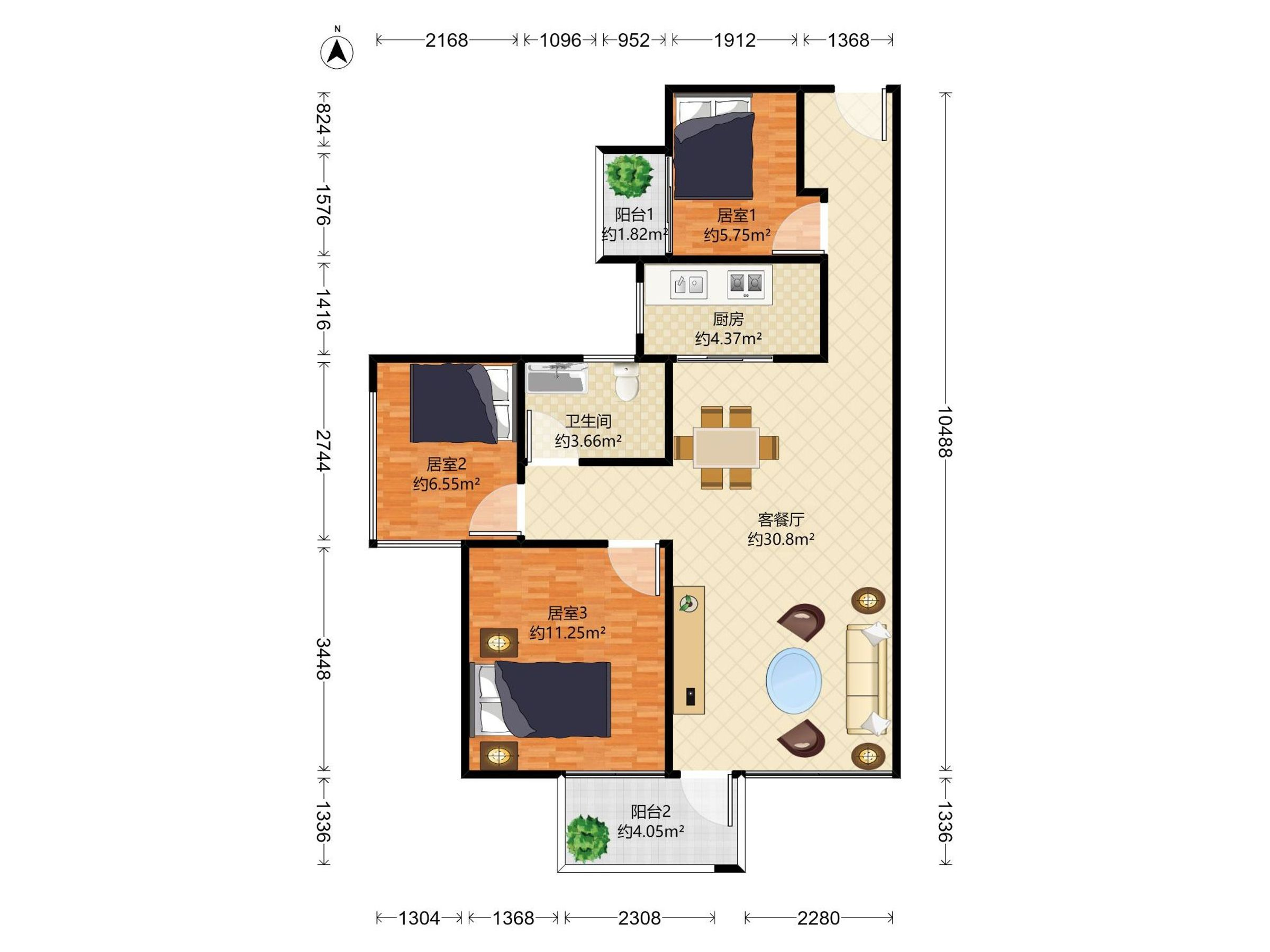 万象汇旁，百鸽笼地铁口，次新精装三房业主诚心出售