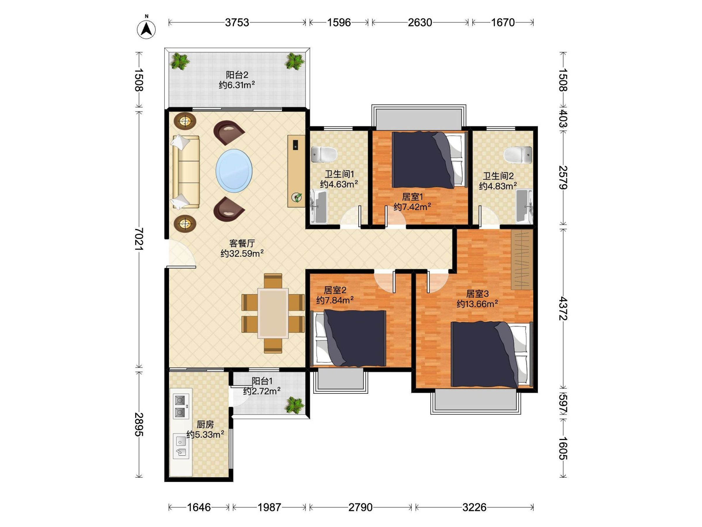 上品雅园温馨三房出售
