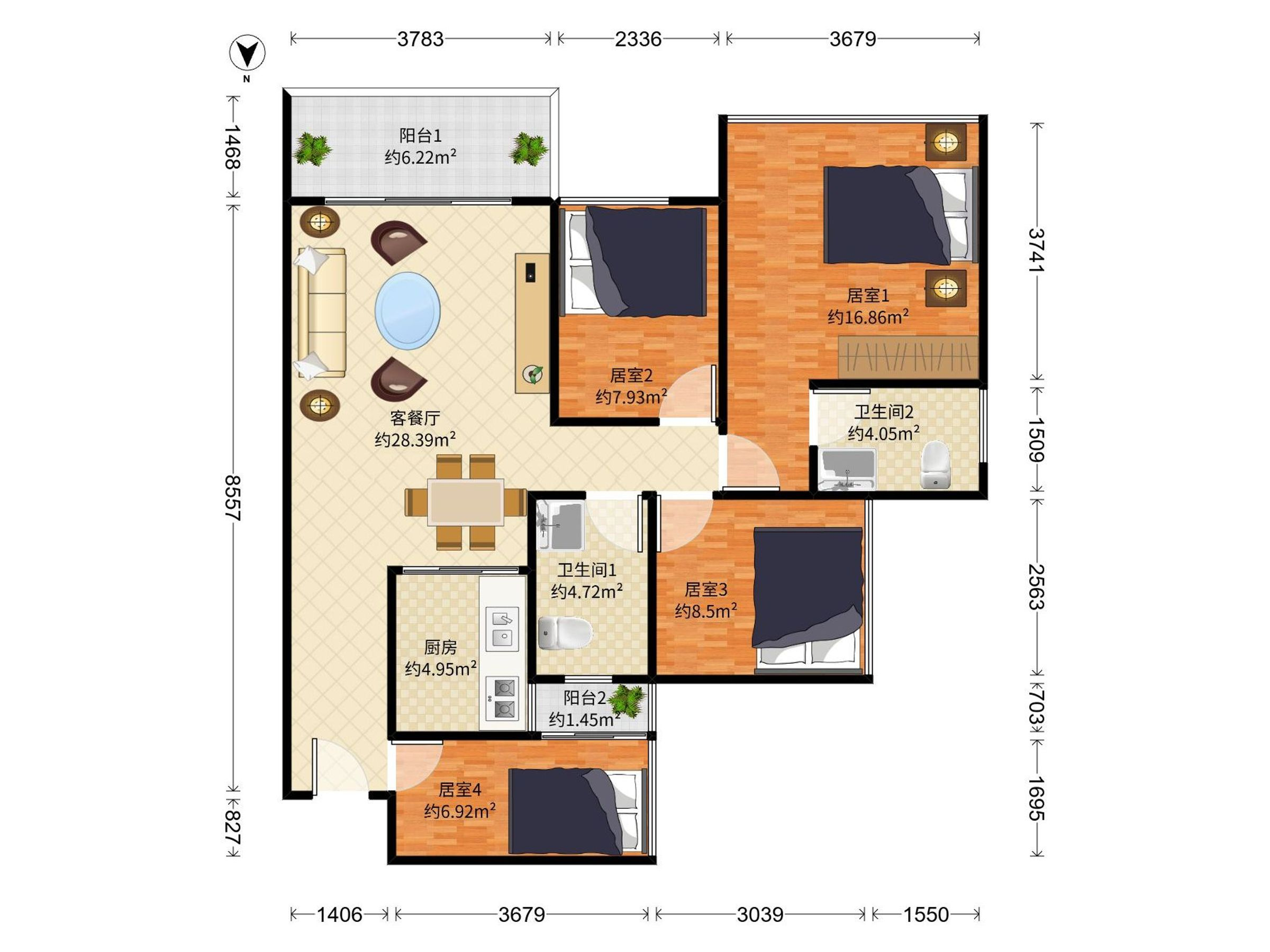 壹城精装4房诚心出售