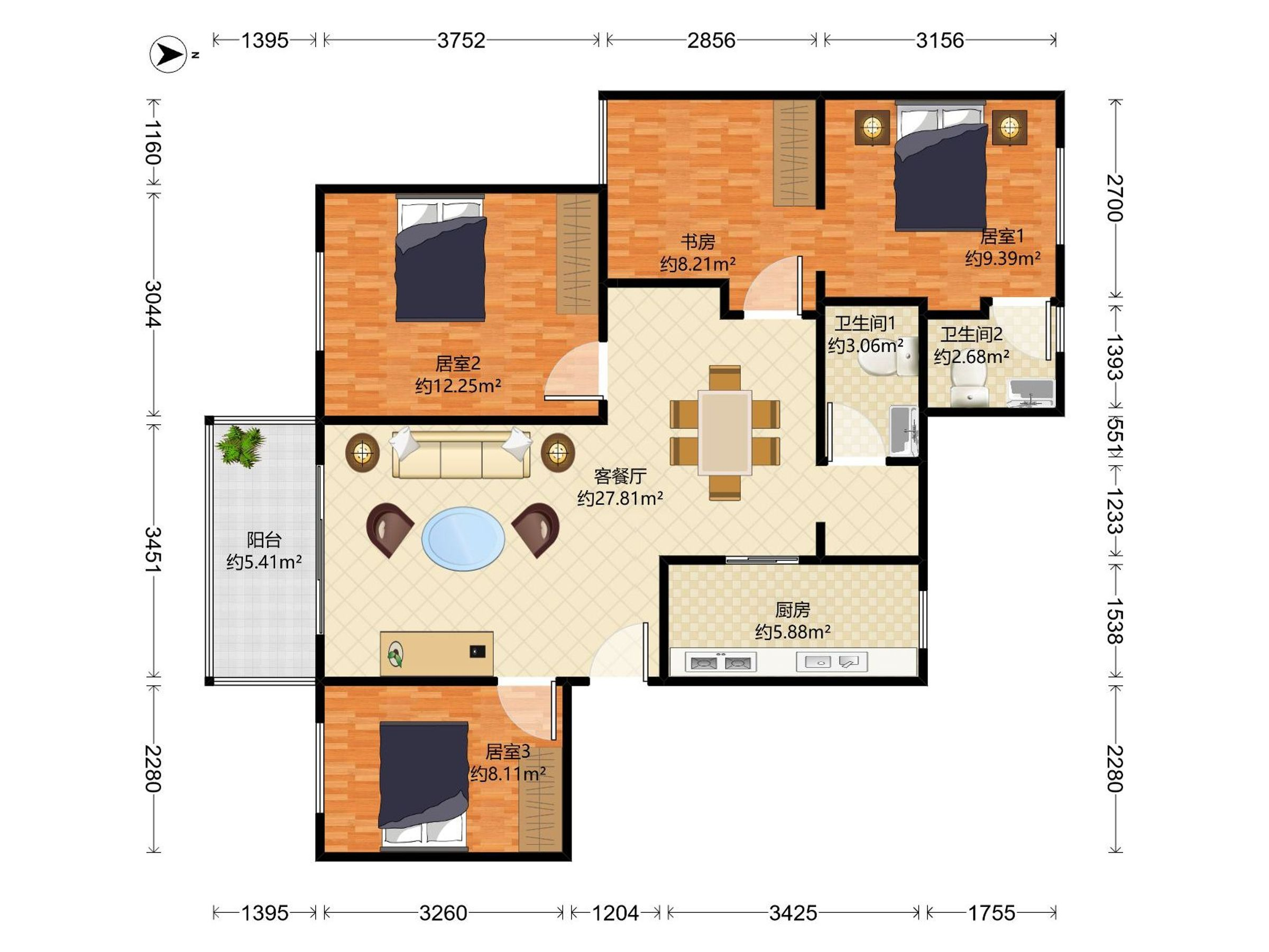 莲花北村，南向高楼层，采光极佳，重点学校旁，带地面花园，业主诚售，随时看房！