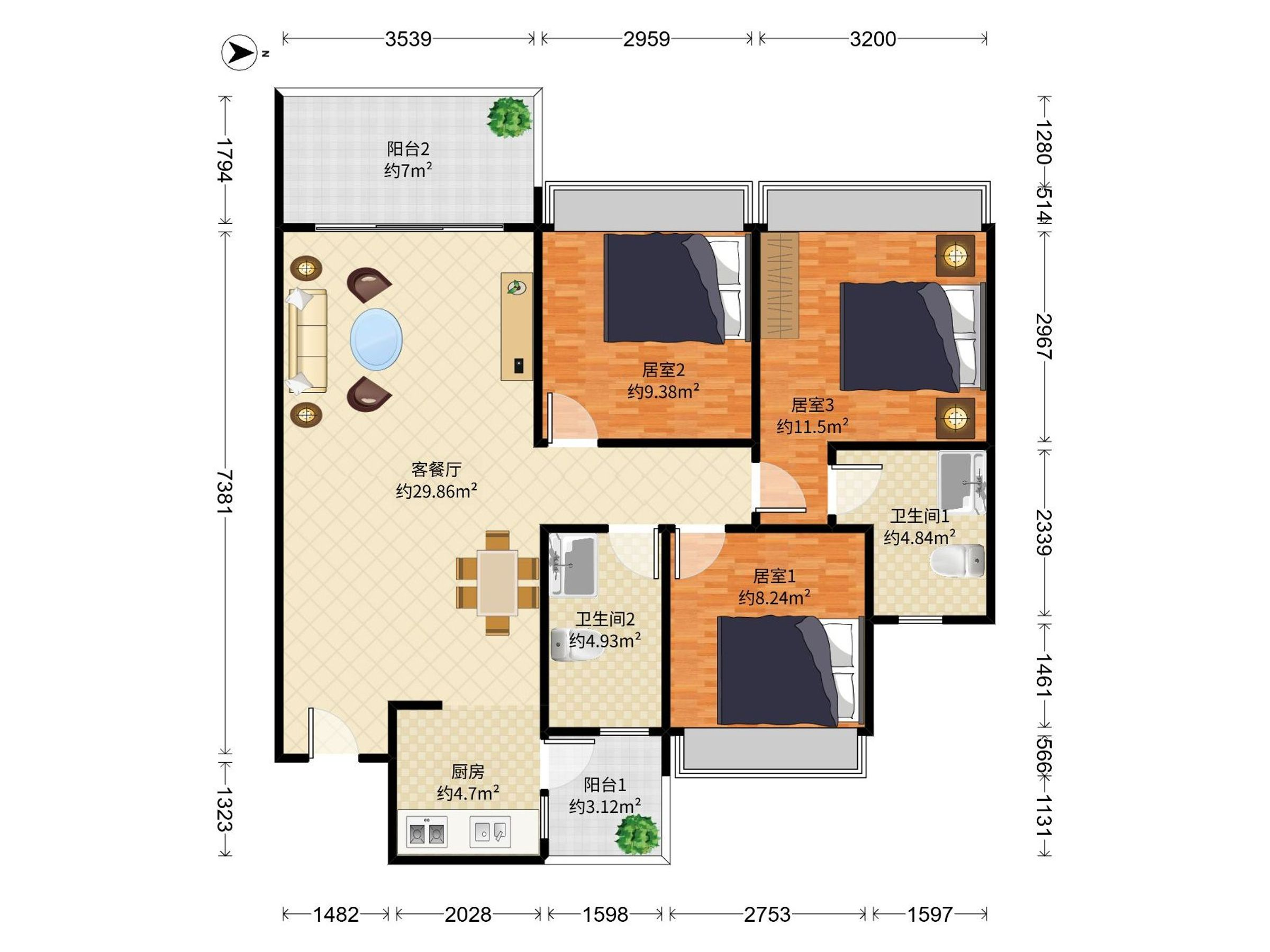 御景华府次新房便宜出售