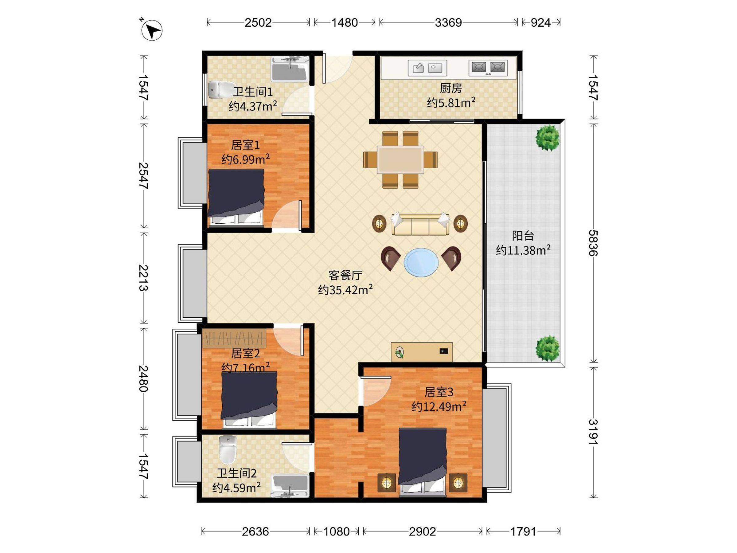 出门小南山公园，电梯小高层大三房，业主诚心出售