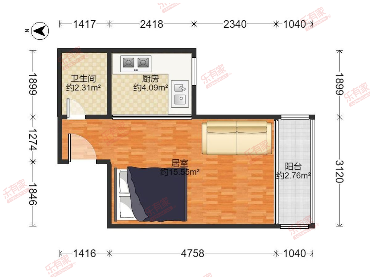 祥运通商住小区户型图