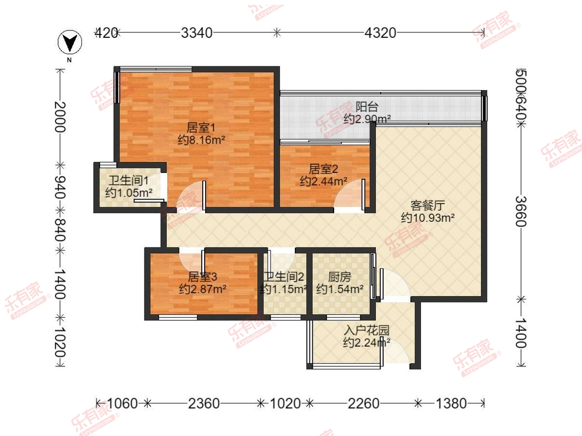 光大花园四期（K区） 3房2厅2卫 104㎡-中山光大花园四期（K区）租房