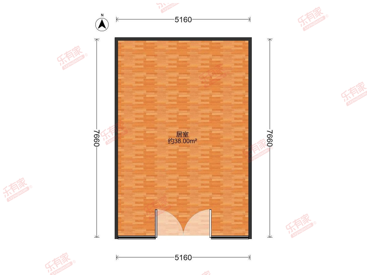 星河珑府 1房0厅0卫0厨0阳38.0m² 南