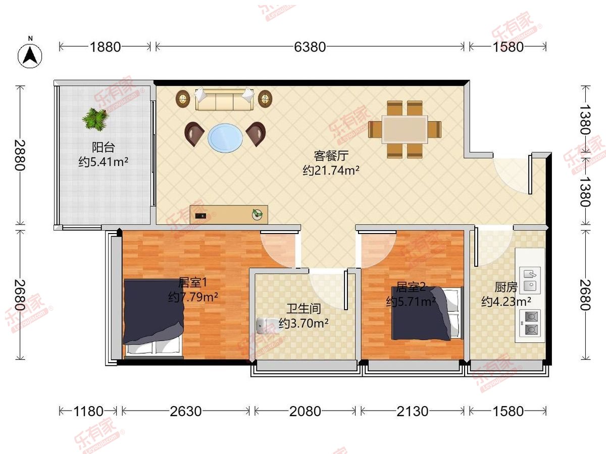 紫和嘉园 C户型