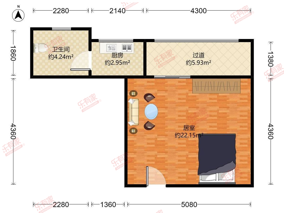 骡子湖二路23号户型图