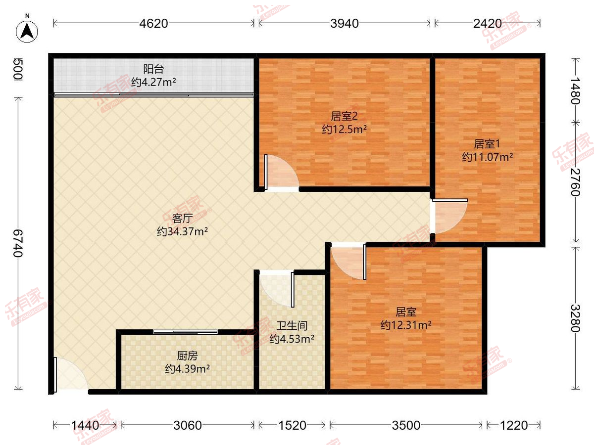 龙翔花园户型图