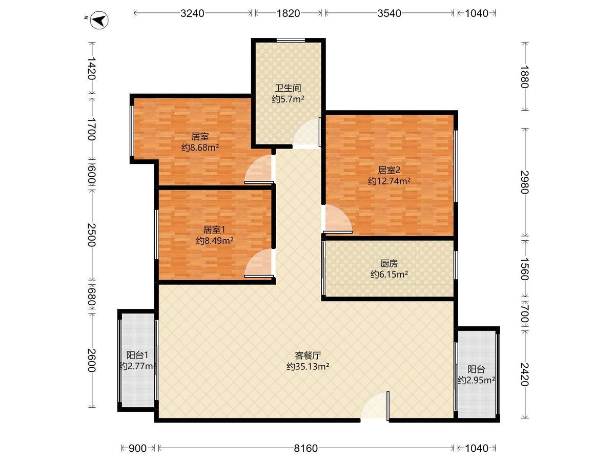 招商花园城二期户型图