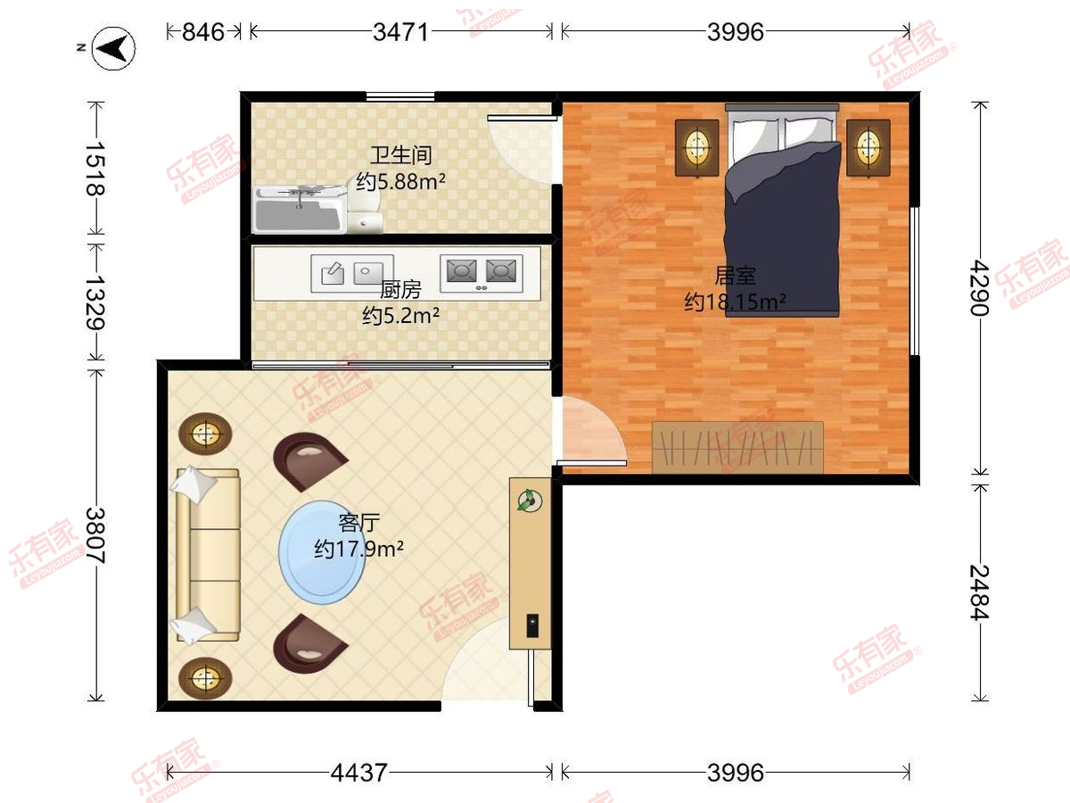 城市花园岐兴阁户型图