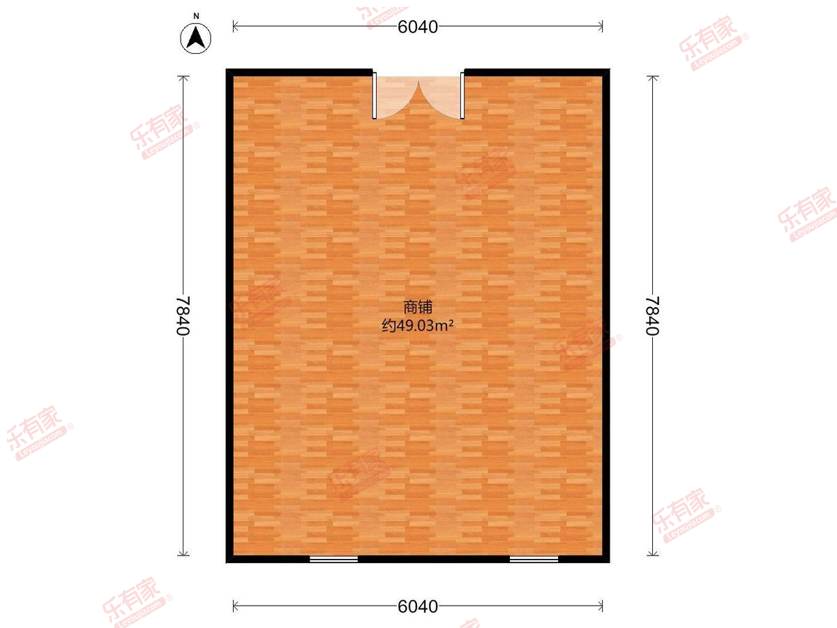 红山6979商业中心 1房0厅0卫0厨0阳63.0m² 南