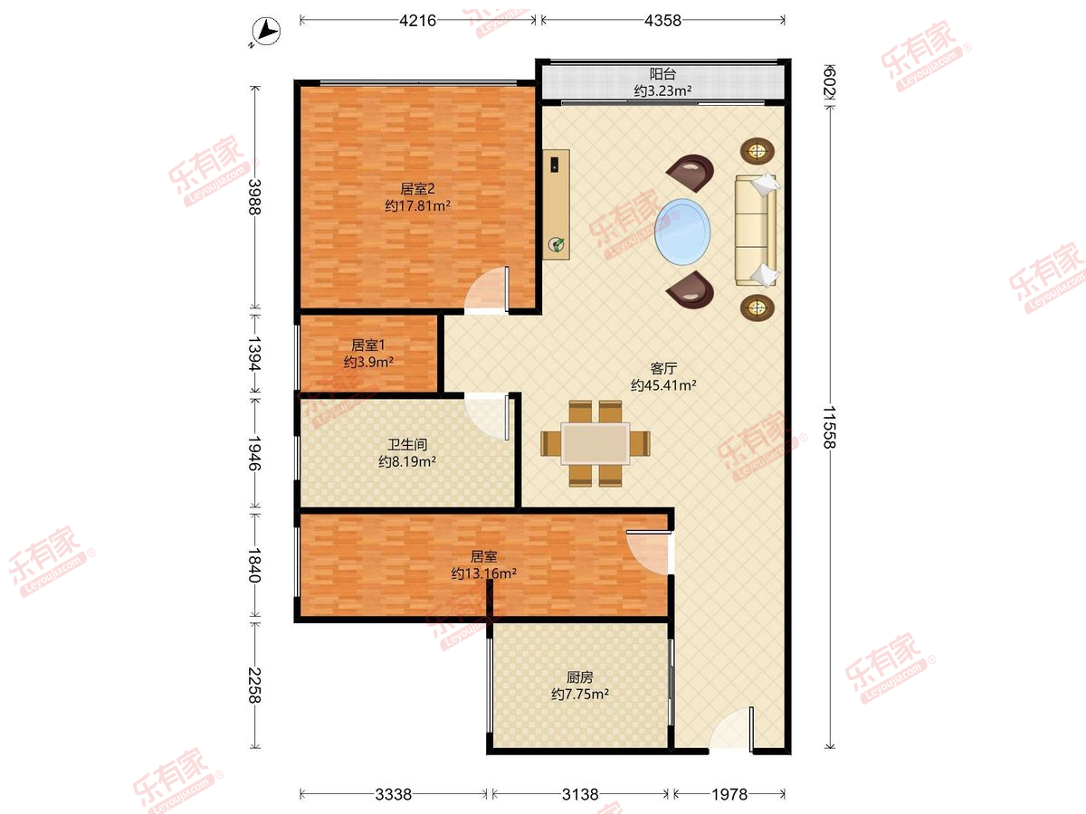海怡半岛花园（逸骏半岛） 3房2厅1卫 95㎡-中山海怡半岛花园（逸骏半岛）二手房