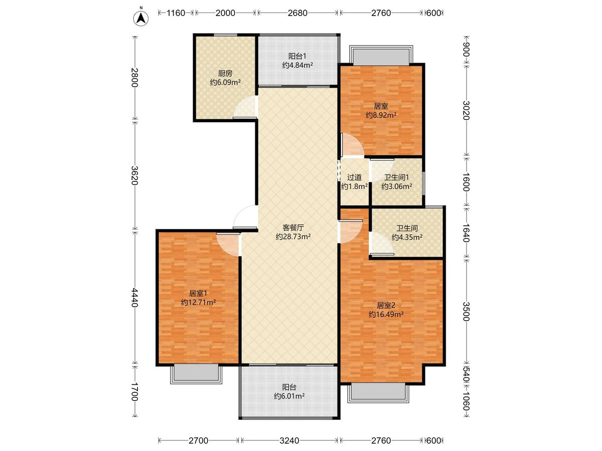 招商雍华府豪华装修3房出租-珠海招商雍华府花园租房