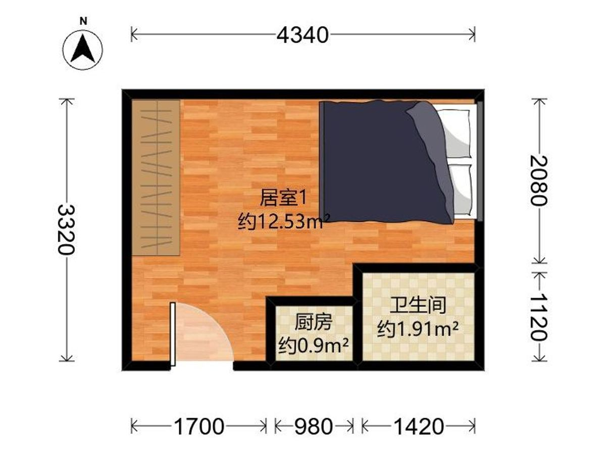 观峰阁户型图