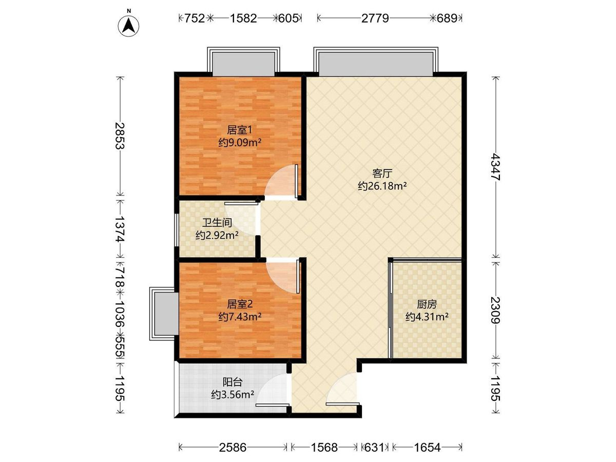 小筑花园，精装两房，刚需，南阳里小书包