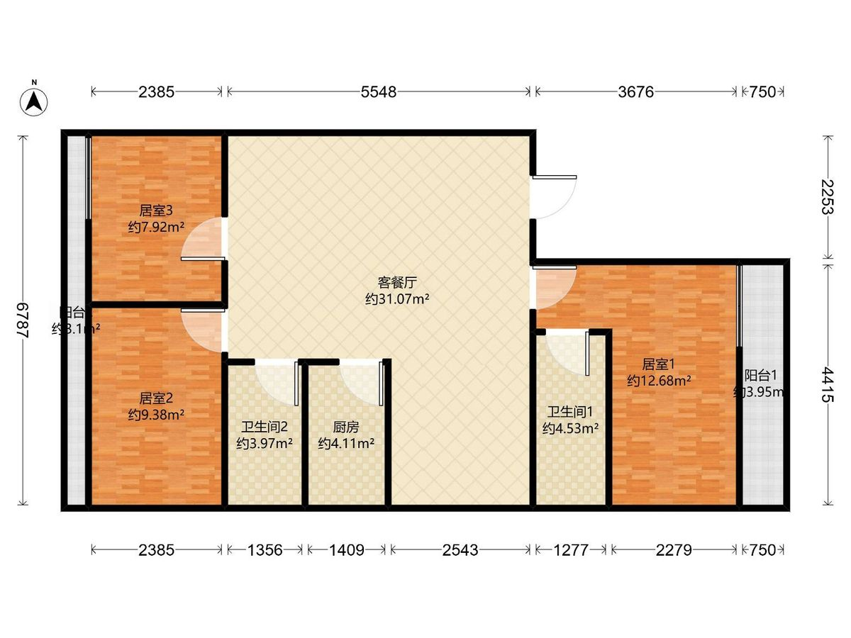 福靖苑户型图