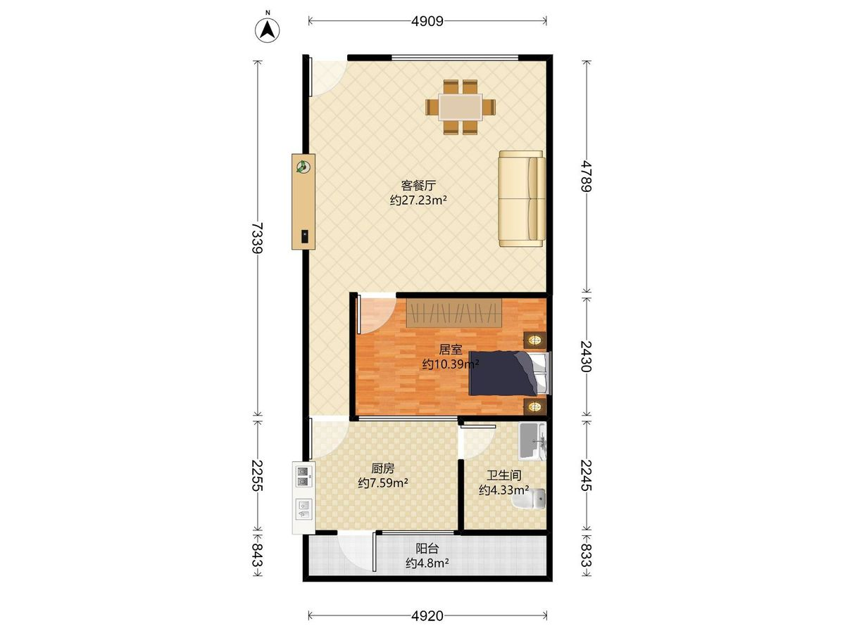 宿舍及修理车间户型图