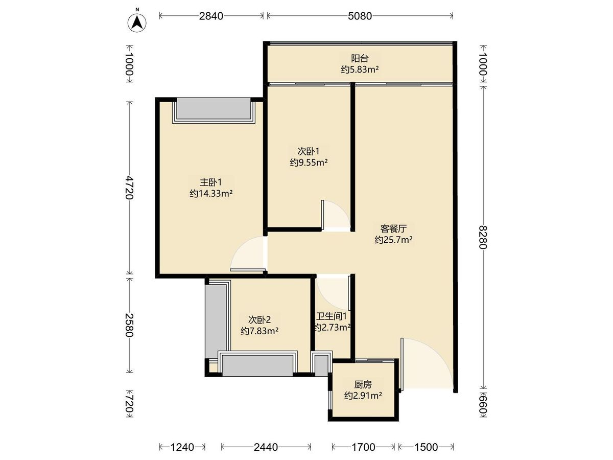 信义金御山居户型图