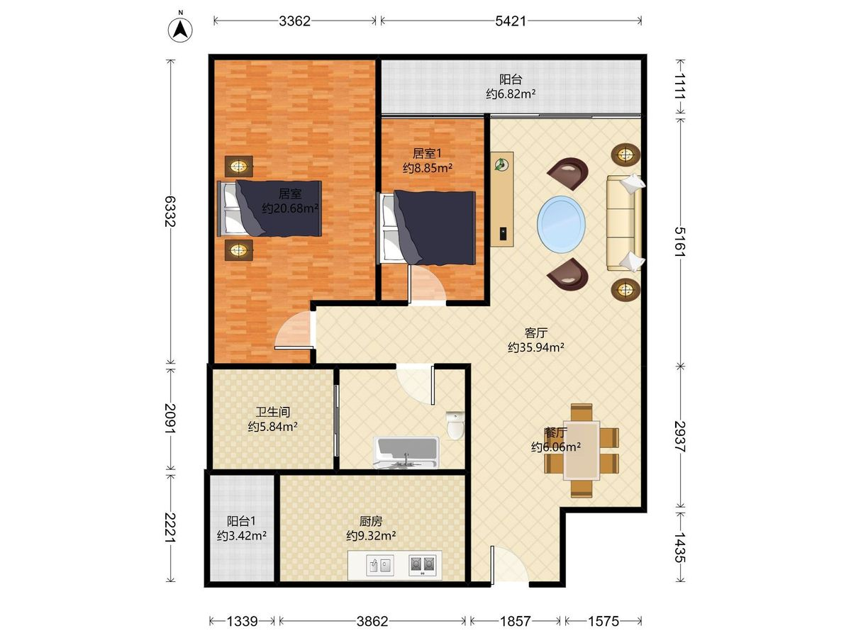 世纪新城幸福时光，高楼层，车位足，花园美，商业、公园环绕，业主诚售，随时看房！