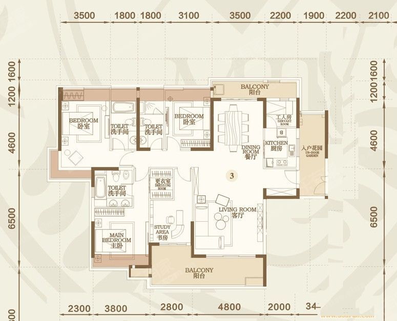B区01户型