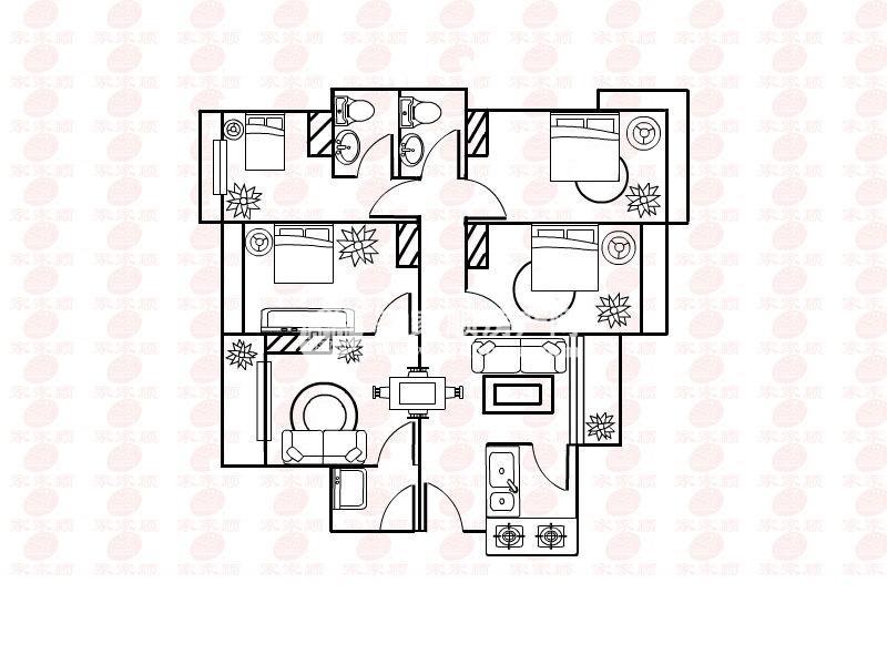 金地博登湖户型图