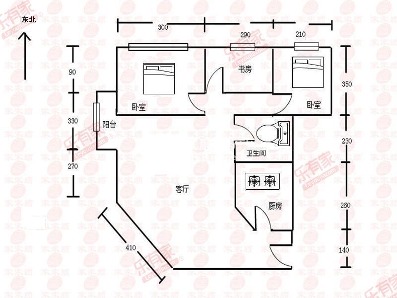 园岭花园户型图
