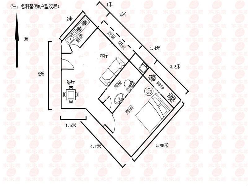 名科馨阁户型图