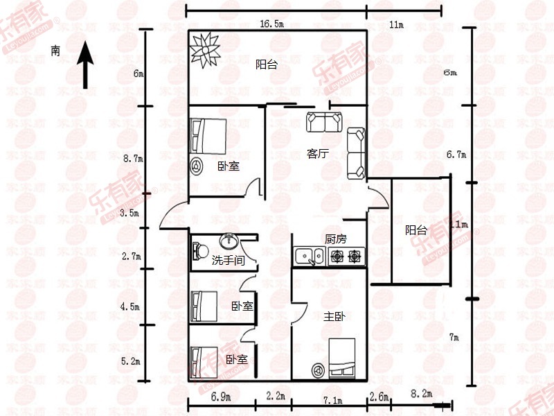 云深处 5房2厅2卫 170.73㎡-中山云深处二手房