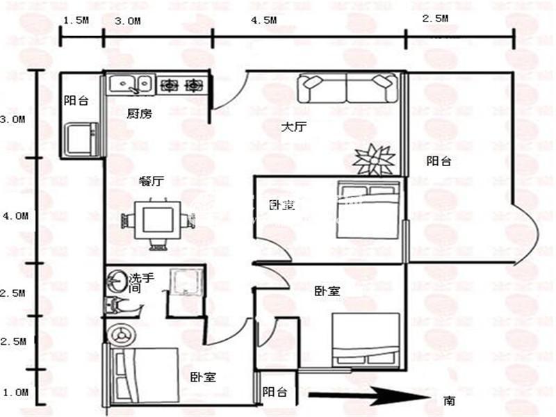 港城花园户型图