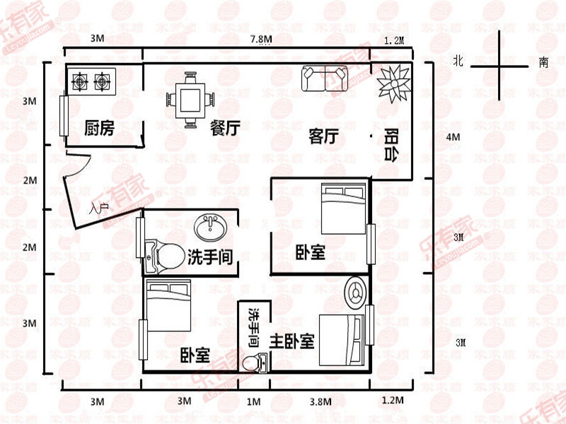 深航幸福花园户型图
