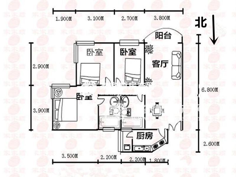 长城盛世家园二期户型图